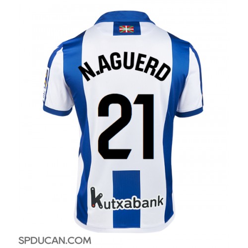 Muški Nogometni Dres Real Sociedad Nayef Aguerd #21 Domaci 2024-25 Kratak Rukav